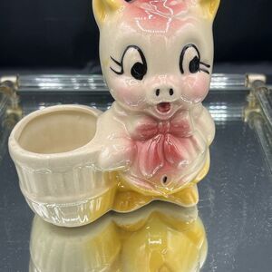 Vintage Shawnee Pottery Porky Pig Ceramic Planter